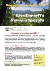 Intestazione Open Day nella Natura Albero della Vita